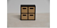 Storage block(1) with 4 boxes - 1/12 scale